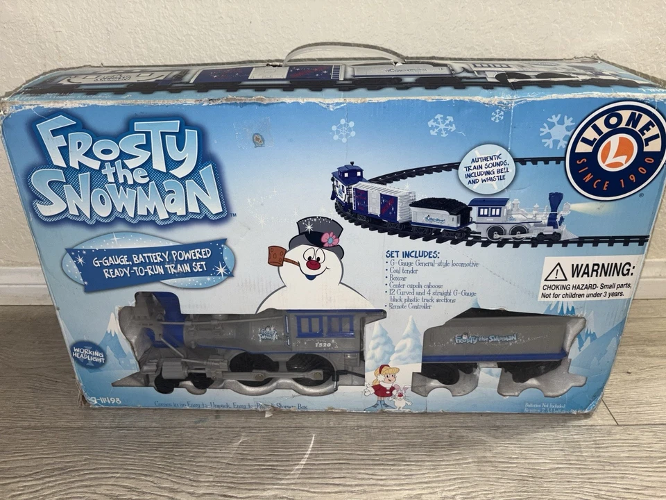 Lionel Frosty the Snowman G Gauge Christmas Tree Train Set 7-11498 Complete - Image 2 of 4
