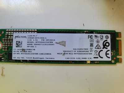 Micron 1100 256GB M.2 SATA 6Gbps Interne SSD MTFDDAV256TBN