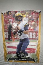2023 Leaf Draft - J.J. McCarthy #22 Gold (RC)