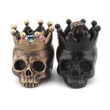 Resin Skull Candle Holder Halloween Crown Candle Base Party Decoration Gifts Toy
