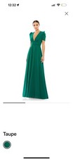 Mac Duggal PLUNGE NECK CAP SLEEVE Gown - Mother Of Bride Or Mother Of Groom