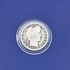 1916 United States "Barber Quarter" - About Good (AG) - In Capsule - silver- 90%