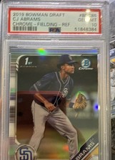2019 Bowman Draft - Chrome C.J. Abrams #BDC-85 Fielding (RC)