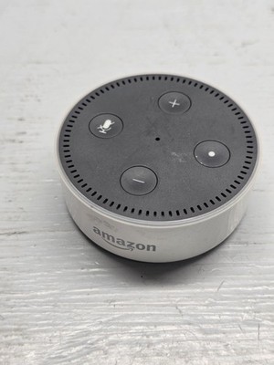 Amazon RS03QR Echo Dot Smart Speaker White Bluetooth Wi-Fi Alexa Unit Only