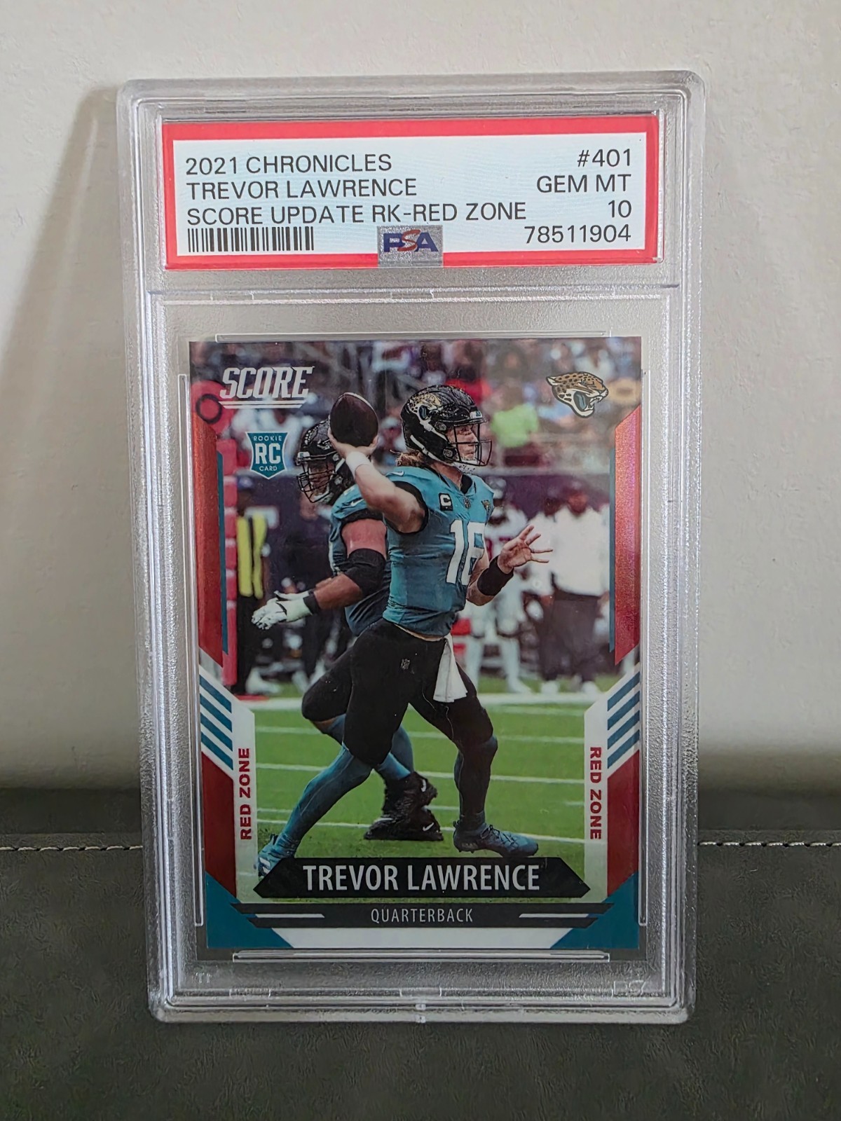 Trevor Lawrence Panini Chronicles Score Update Rookies #401 Red Zone