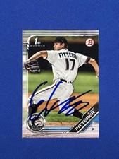 2019 Bowman Draft Evan Fitterer Auto Marlins #BD-68 rookie Signed autograph rc