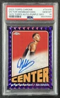VICTOR WEMBANYAMA PSA 10 2023 TOPPS CHROME ROOKIE 1972 PURPLE GEO REFRACTOR AUTO