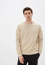 REEBOK Classics Small Vector Men's Utility Beige Crewneck Sweatshirt BNWT