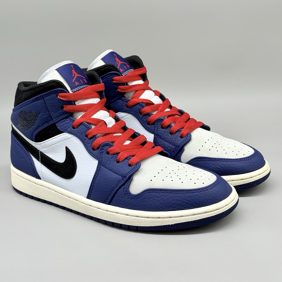 Air Jordan 1 Retro Mid SE Deep Royal Blue Shoes Sneakers 852542