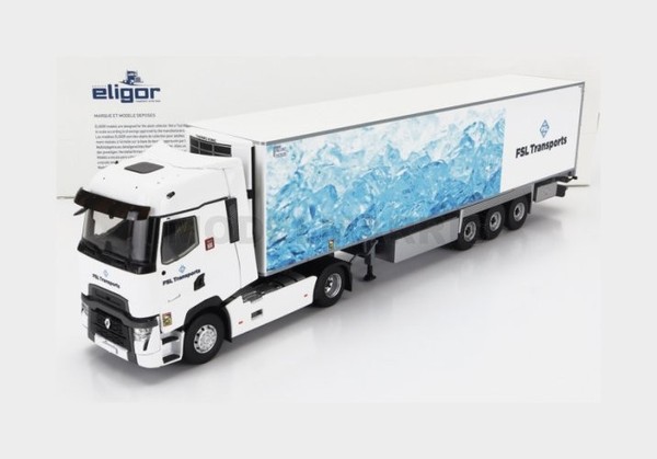 Eligor 117777 Renault - T-Line Hoch Lkw Semi-Frigo Fsl Transports 2021 - Weiß-image