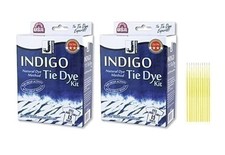 Tie Dye Indigo Kit Bundle - 2 Indigo Tie Dye Kits Plus Trebbies Detail Sticks