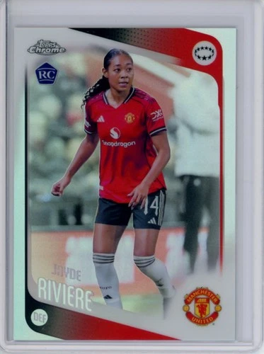 2025-26 TOPPS CHROME UEFA WOMEN'S CHAMPIONS LEAGUE REFRACTOR JAYDE RIVIERE #58