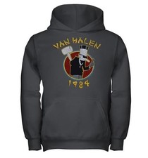 Vintage 1984 Van Halen Tour Of The World Cotton hoodie