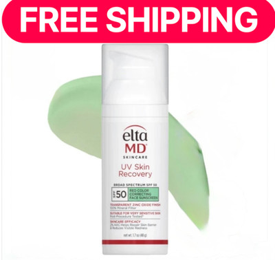 Elta MD UV Skin Recovery Red Color Correcting SPF 50 1.7oz Green Tint EXP 7/2028