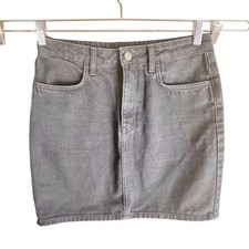 Urban Outfitters BDG Black Grey Denim Skirt Size Medium Casual Going Out