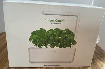 Click & Grow Indoor Herb Smart Garden Kit with Grow Light and 3 Basil Pods NEW