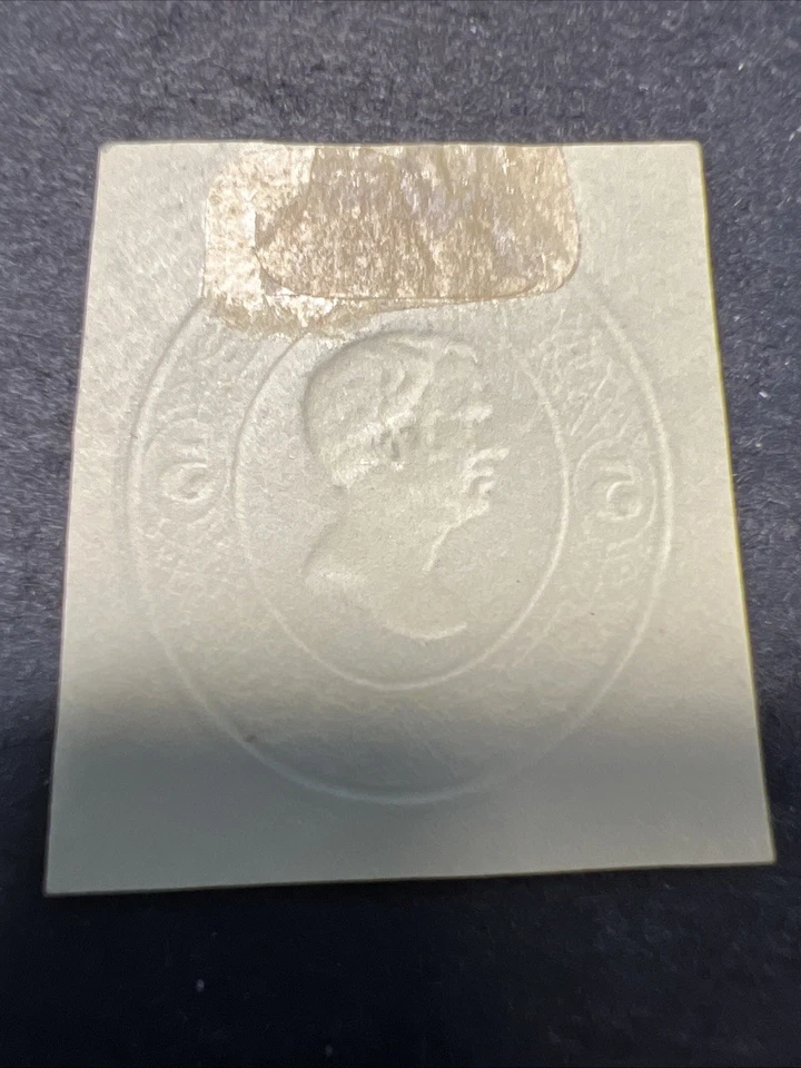 GENUINE SCOTT #U174-Zachary Taylor-MINT 1875 BLUE DIE-1 ON CREAM CUT SQUARE-US - Image 2 of 2