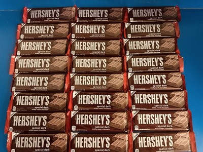 (24) Hershey's Special Dark Chocolate Candy Bars, King Size 2.6 Oz BB:05/2026