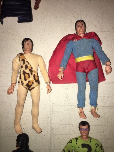 Mego Vintage 1970s 8 inch Figure Lot of 6 Superman Riddler Planet Of ...