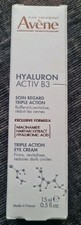 Avene Hyaluron Activ B3 Eye Cream for Ageing Skin 15ml Triple Action Brand New
