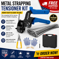 Metal Zip Ties Tool Set Cable Tie Gun Kit With 100pcs Stainless Steel Wire Ties