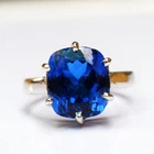 9 CTS Natural Tanzanite Ring Solid 925 Sterling Silver Handmade Jewellery