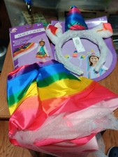 Kids Unicorn Halloween Costume . Skirt And Headband Age 3 