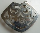 Large Pierced Sterling Silver Napkin Clip Napkin Ring R. Wallace and Sons #152
