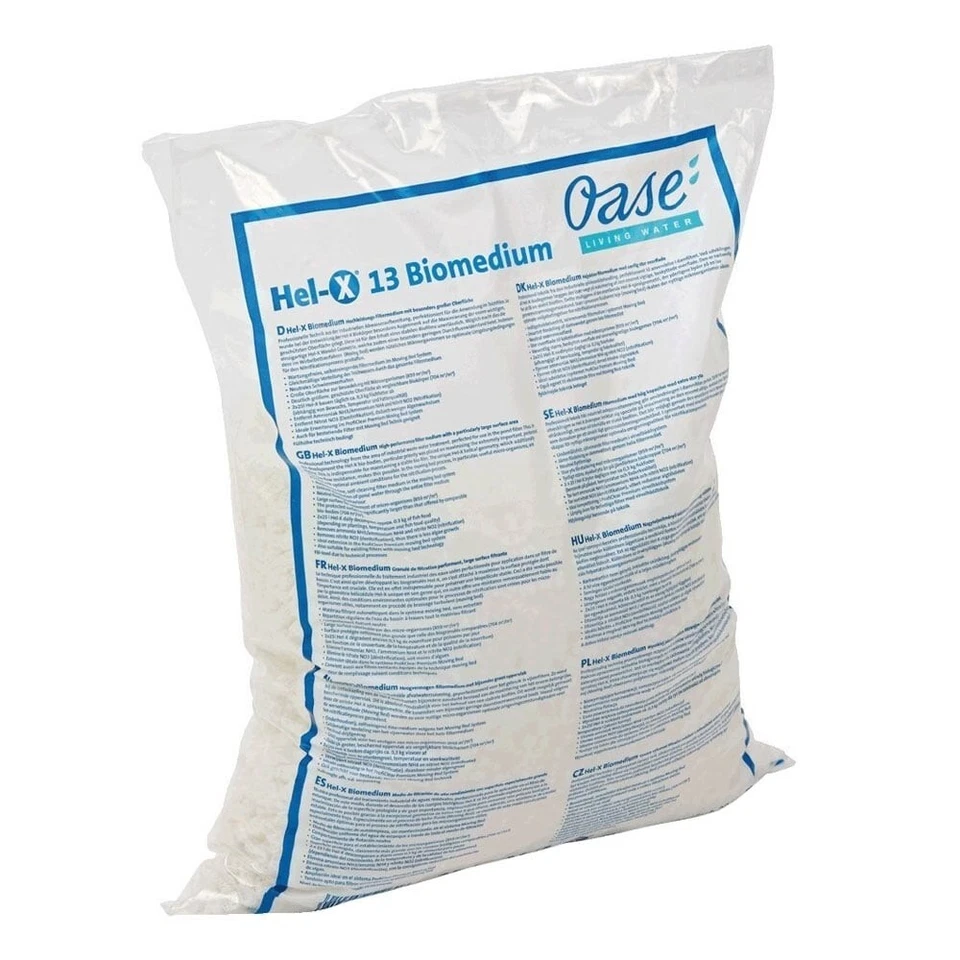 Oase Hel-X 13 moving bed biological filtration Media 25L, 50L and 100L