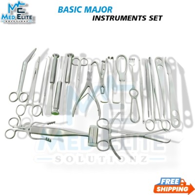 Basic Major Orthopedic Set of 22 pcs Stainless Steel Surgical Instruments