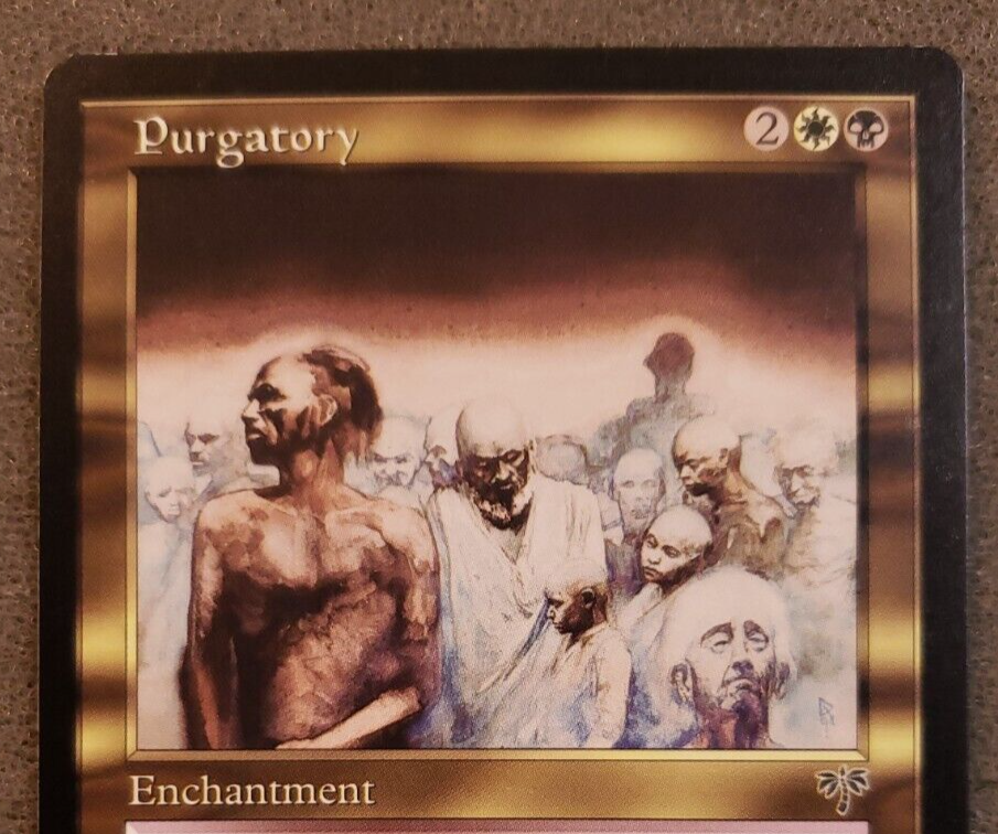 Purgatory Mirage NM White Black Rare MAGIC THE GATHERING MTG CARD