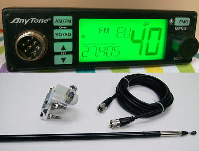 Anytone AT-500M  Mini Radio with Sirio 3000 Watt 5FT CB Antenna Mirror Mount Kit