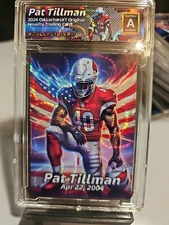 Pat Tillman Tribute Card Cracked Ice Refractor Limited Edition ACEO