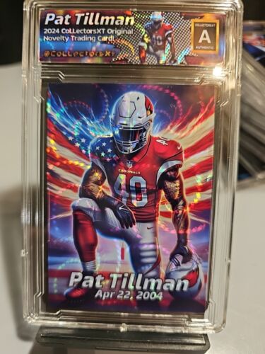 Pat Tillman Tribute Card Cracked Ice Refractor Limited Edition ACEO - Picture 1 of 2