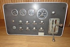Vintage Chris Craft Boat Gauge Cluster w/ Mechanical Tach Thompson Hacker craft