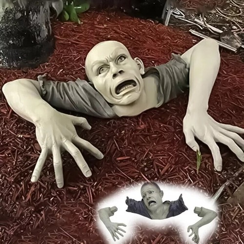 New Halloween Crawling Zombie Horror Props Outdoor Garden Statue