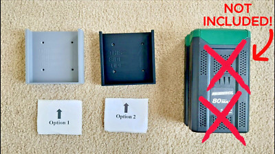 80V Battery Wall Mount w/ Screws | Fit 80V Kobalt/Greenworks/MasterForce Battery
