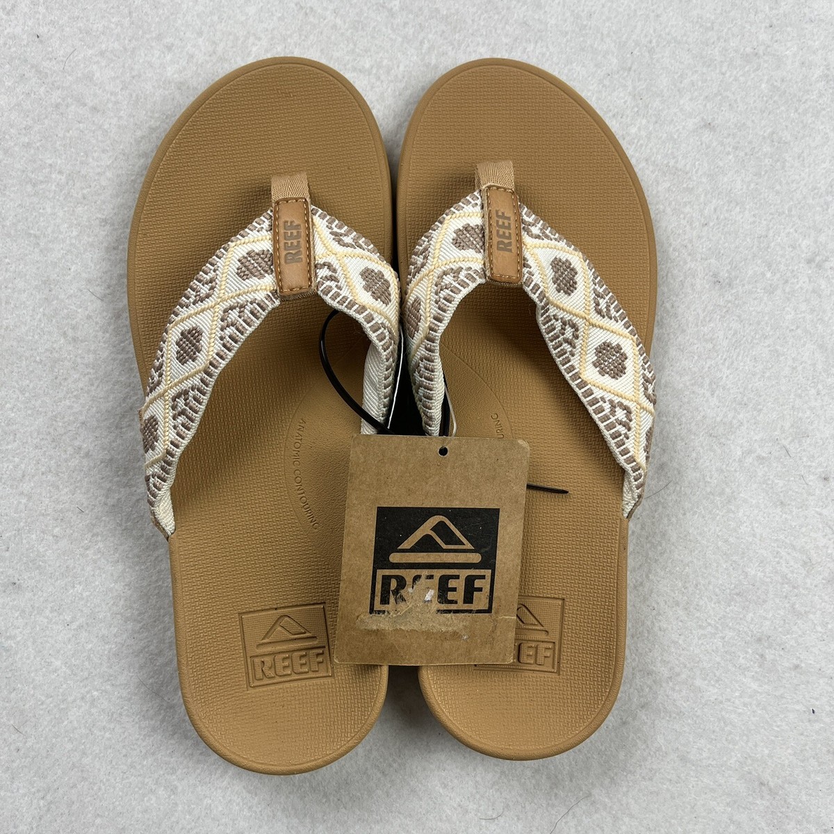 Reef Women's Ortho Bounce Woven Vintage White Sandal Size 9-10 ? | eBay