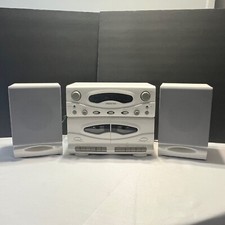 VGT SOUNDESIGN 5806 AWA STEREO DUAL CASSETTE PLAYER RECORDER W/SPEAKERS TESTED