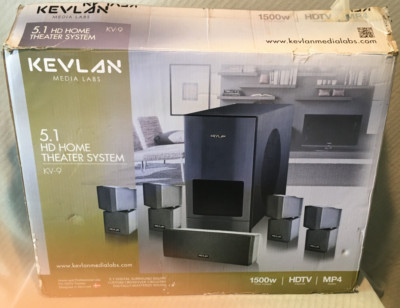 Kevlan Media Labs 1500 Watt KV-9 5.1 HD Home Theatre System in Original Box