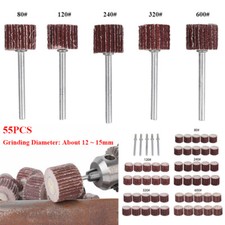 80-600 Grit 50x Flap Wheel Sanding Sandpaper Polish Disc Tool For Dremel Rotary