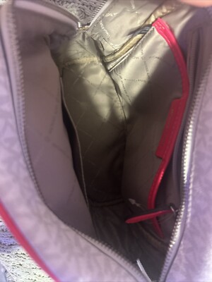 Michael Kors Hot Pink & White Backpack | eBay display picture 3