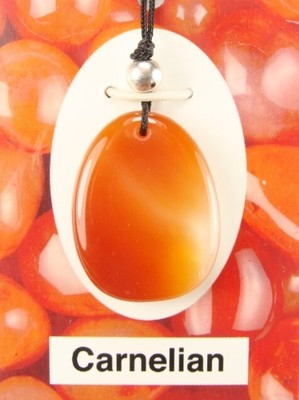 1.2''/30mm Carnelian  Corded (freeform) Pendant   #906