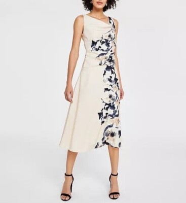 modest bridesmaid dress Alexander McQueen Cream Floral Embroidered Sleeveless Mini Dress Size –  Sellier main image 0