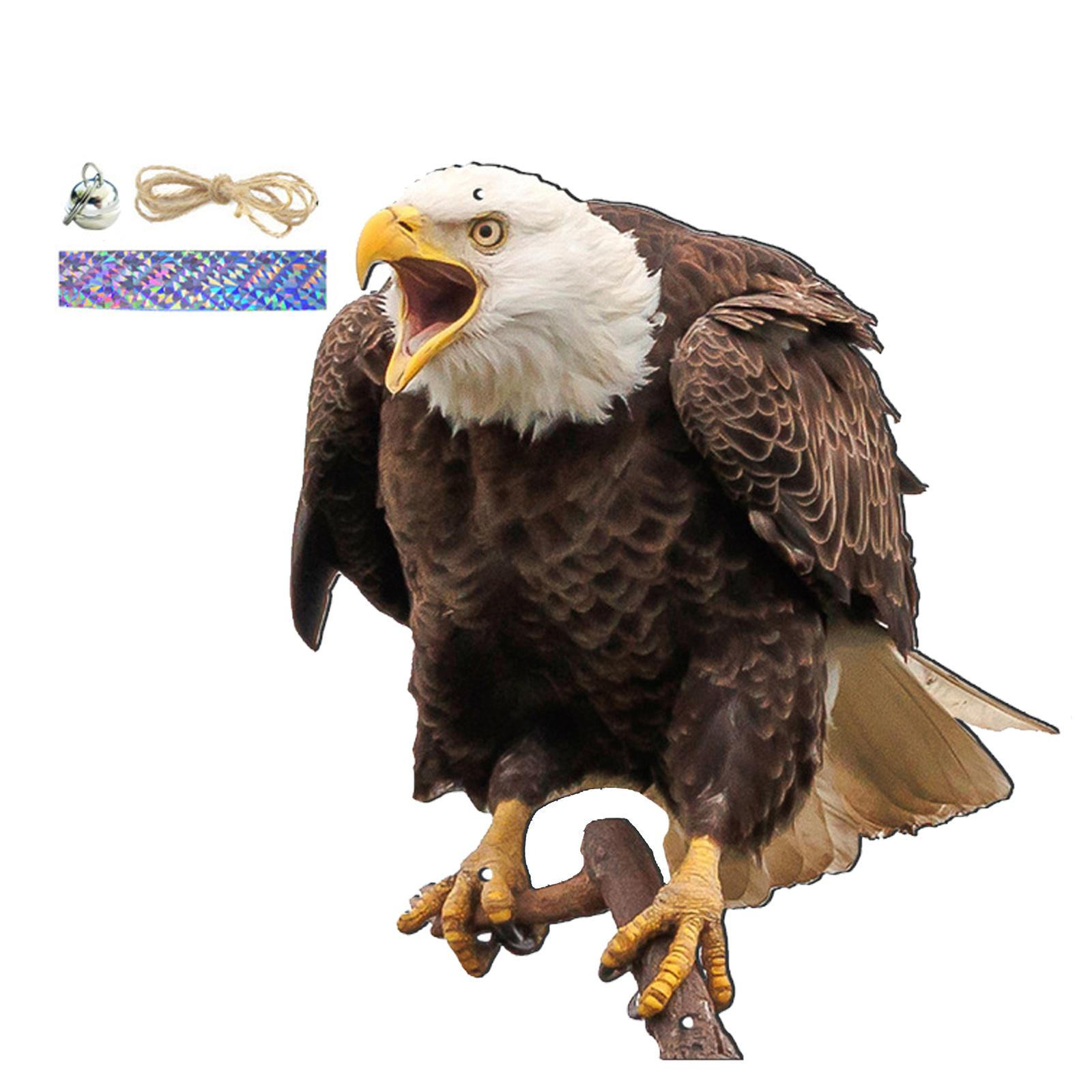 Hanging Owl Keep Bird Away Pigeon Repellent Scarecrow Garden Fake Owl