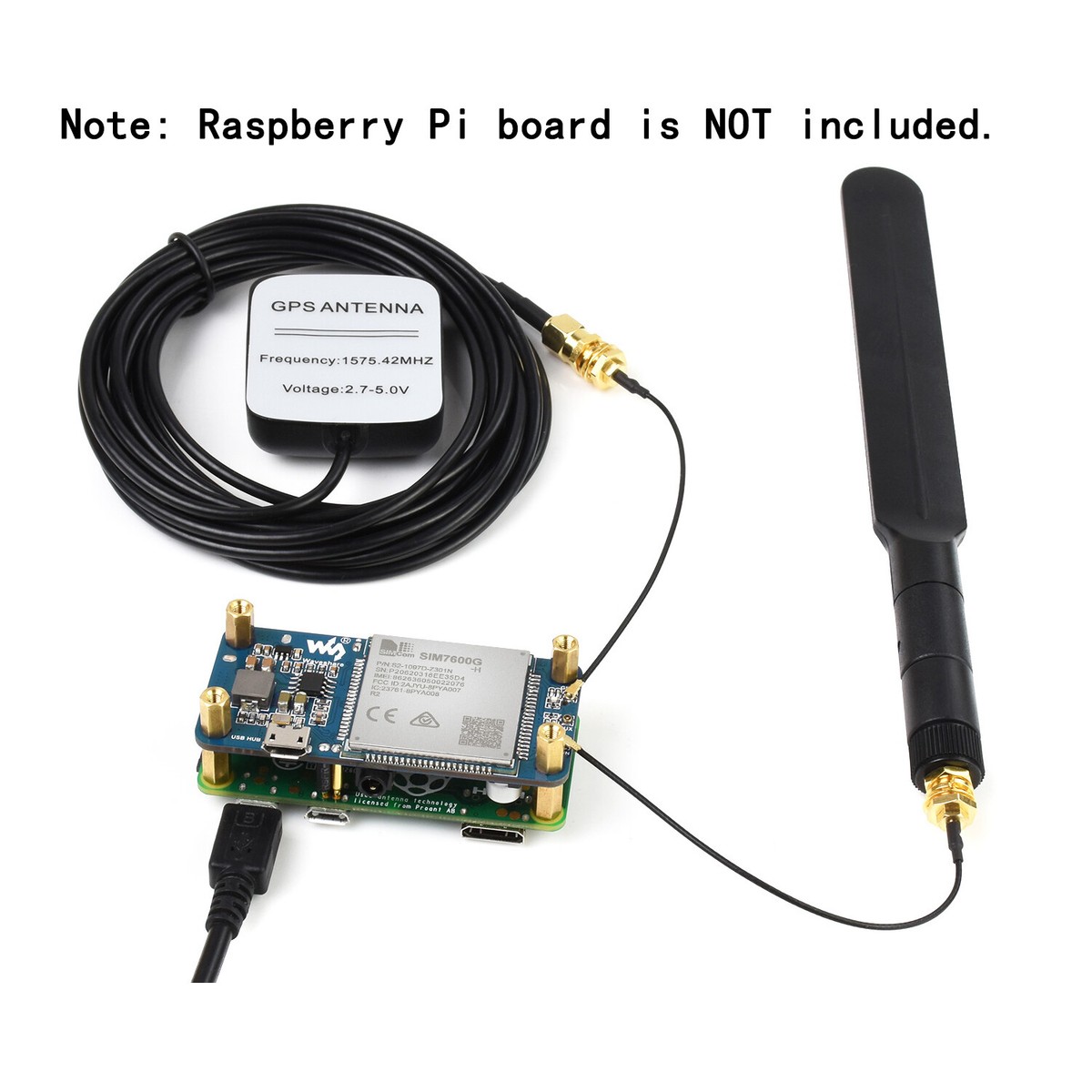 4G LTE GPS USB Board Starter Kit for RPI Raspberry Pi Zero 2 W WH 3 B Plus 4 | eBay