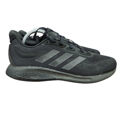 Adidas Supernova  Running Shoes Mens 9 Triple Black Sneakers Trainers H04467