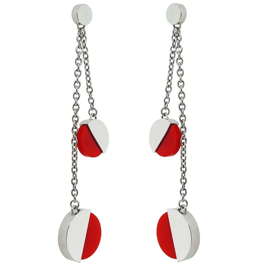 Calvin Klein Ladies Red Spicy Coral Drop Earrings KJ8RRE040200 RRP 139