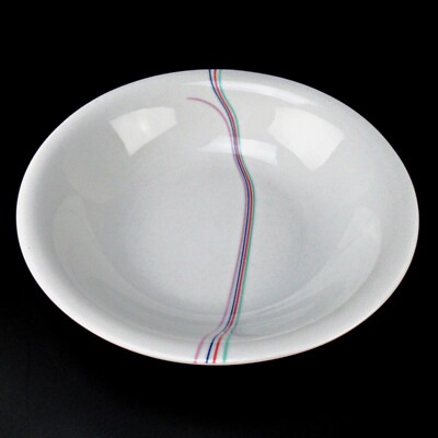 Rörstrand Porzellan Suppenteller Serie Rainbow Bertil Vallien Design Sweden 21cm