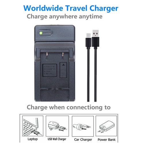 Battery Charger For Fujifilm FinePix JZ100 JZ110 JZ200 JZ210 JZ250 JZ260 JZ300 - Picture 6 of 12